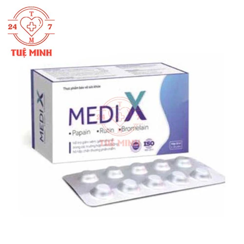 Medi X - Viên uống hỗ trợ giảm viêm sưng, phù nề DP Sun