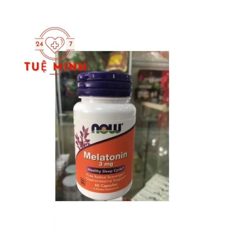 Melatonin 3mg now foods hộp 60 viên