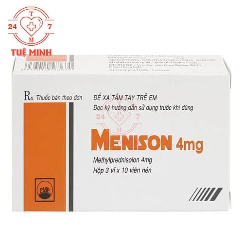 Menison 4mg Pymepharco - Thuốc kháng viêm, chống dị ứng hiệu quả