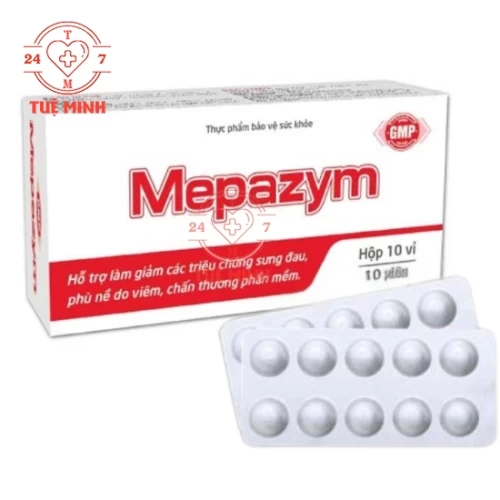 Mepazym Viheco - Hỗ trợ giảm viêm, giảm phù nề
