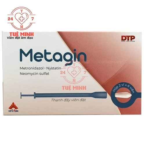 Metagin viên đặt - Metronidazole, Neomycin, Nystatin CPC1 HN