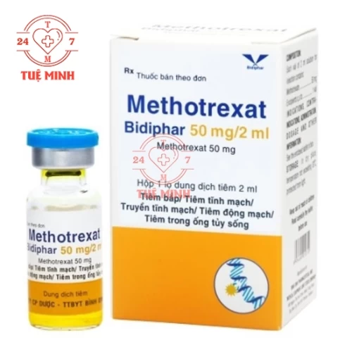 Methotrexat Bidiphar 50mg/2ml - Thuốc điều trị ung thư