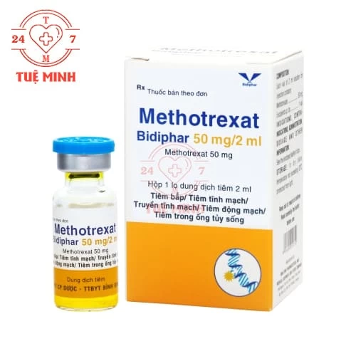 Methotrexat Bidiphar 50mg/2ml - Thuốc điều trị ung thư