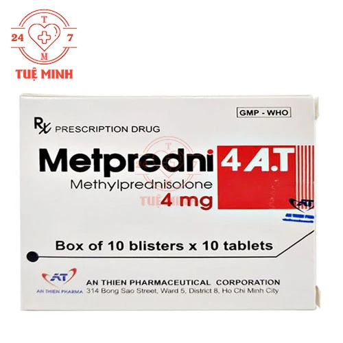 Metpredni 4 A.T - Thuốc kháng viêm, giảm sưng hiệu quả