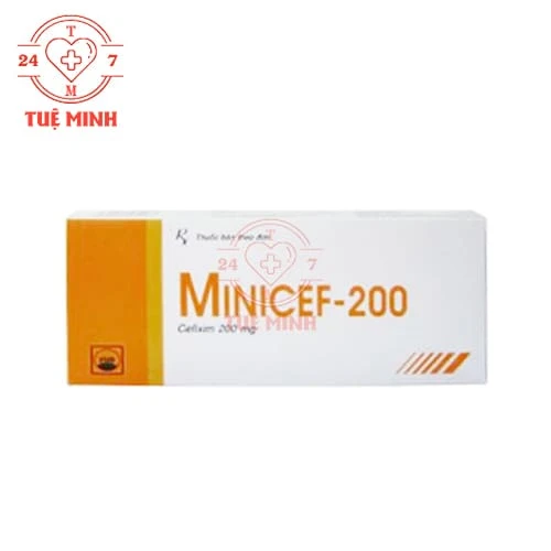 Minicef-200 Pymepharco - Thuốc điều trị nhiễm khuẩn