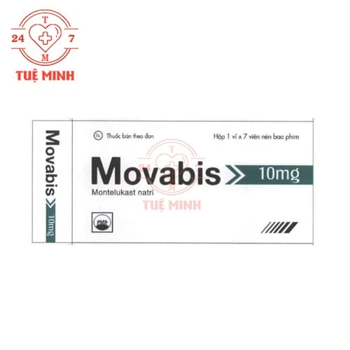 Movabis 10mg Pymepharco - Thuốc điều trị hỗ trợ bệnh hen mạn tính