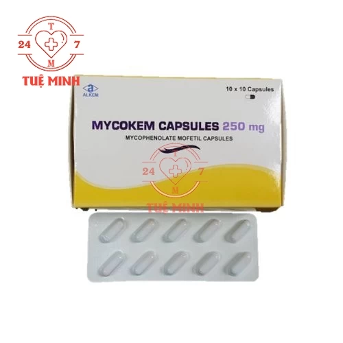 Mycokem capsules 250mg - Thuốc phòng và điều trị thải ghép ở bệnh nhân ghép thận