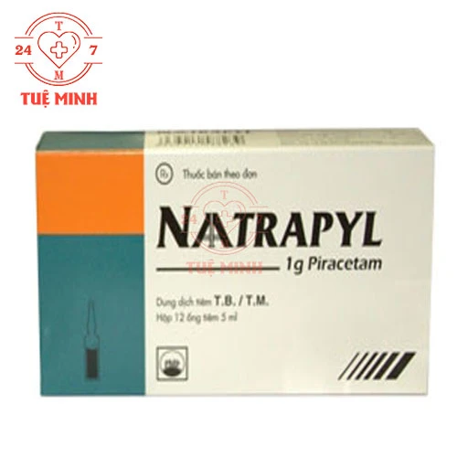 Naatrapyl 1g Pymepharco - Thuốc tiêm điều trị di chứng từ đột quỵ