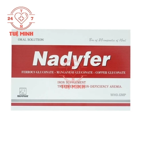 Nadyfer - Hỗ trợ bổ sung sắt cho cơ thể hiệu quả