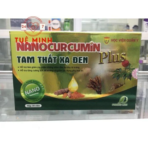 Nano curcumin tam thất xạ đen plus