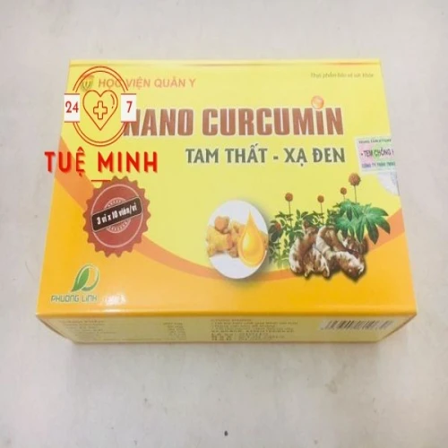 Nano curcumin tam thất xạ đen