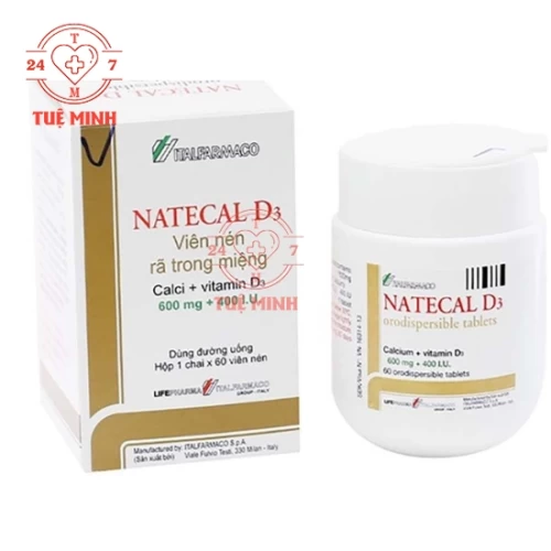 Natecal d3 (viên nén rã trong miệng)