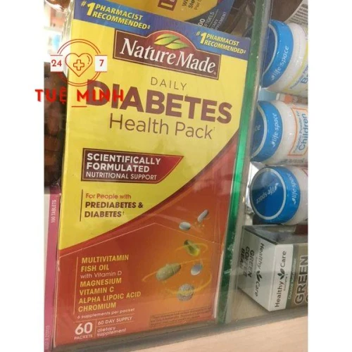 Nature made diabetes health pack 60 gói