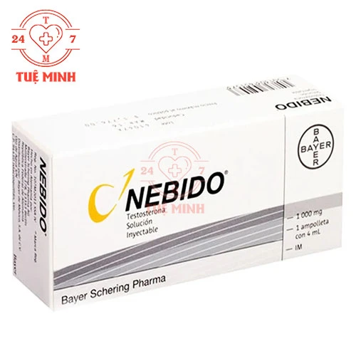 Nebido 1000mg/4ml Bayer - Thuốc điều trị suy giảm chức năng sinh dục ở nam giới