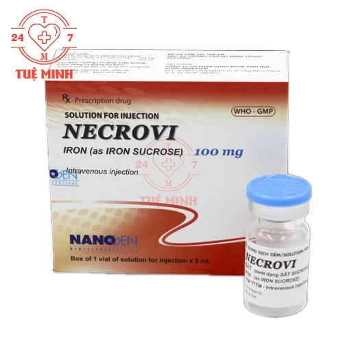 Necrovi 100mg/5ml Nanogen - Thuốc điều trị thiếu sắt