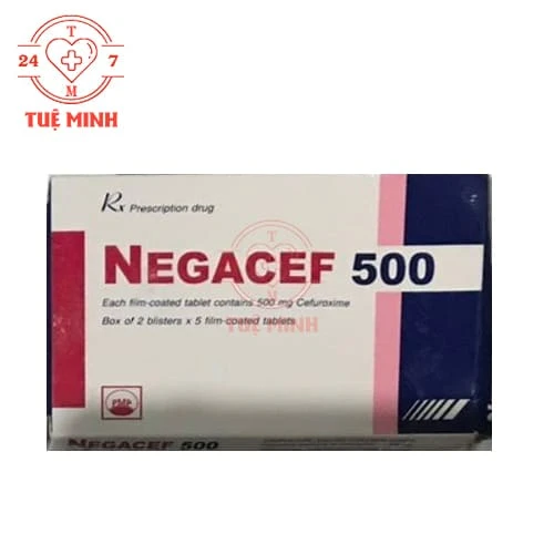 Negacef 500 Pymepharco - Thuốc điều trị nhiễm khuẩn