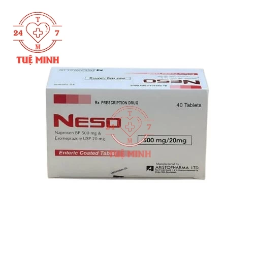 Neso 500mg/20mg - Thuốc điều trị trị viêm xương khớp, viêm ở đốt sống