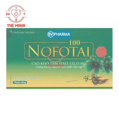 Nofotai 100 - Cao khô tam thất BV Pharma