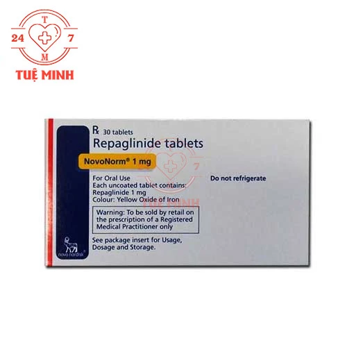 Novonorm 1mg - Thuốc điều trị tiểu Đường tuýp 2 của Đan Mạch