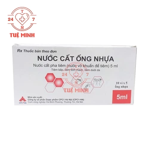 Nước cất ống nhựa tw1 - 5ml