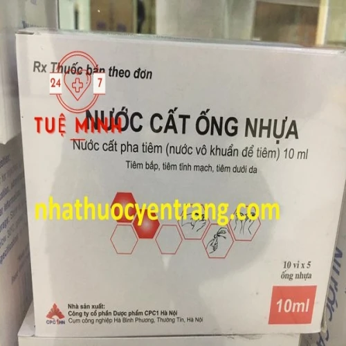 Nước cất ống nhựa tw1 - 10ml