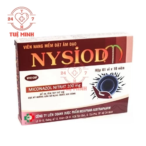 Nysiod-M Mebiphar - Thuốc điều trị viêm âm đạo