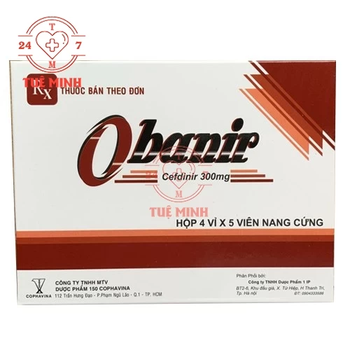 Obanir 300mg Armephaco - Thuốc điều trị nhiễm khuẩn