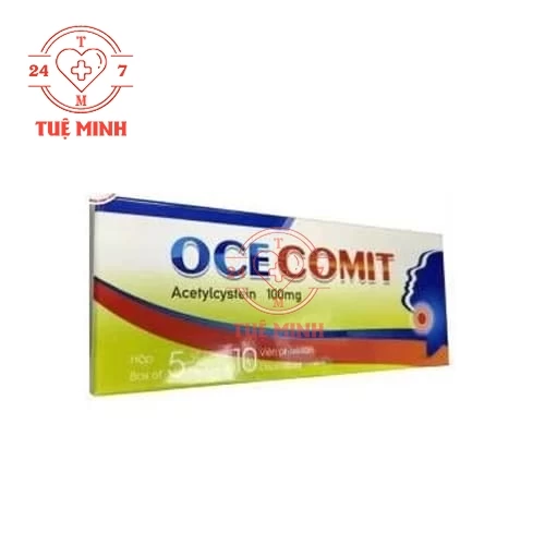 Ocecomit 100mg Hóa Dược - Thuốc làm tiêu chất nhầy hiệu quả