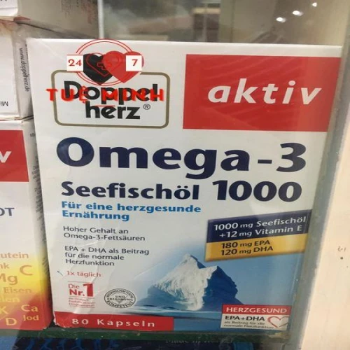 Omega 3 doppelherz seefischol 1000mg + vitamin e 80 viên