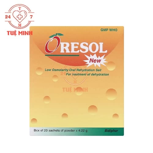 Oresol new Bidiphar 4,22g - Phòng và điều trị mất nước và chất điện giải