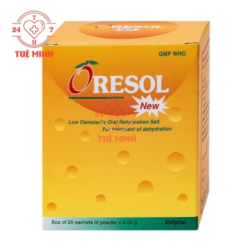 Oresol new Bidiphar 4,22g - Phòng và điều trị mất nước và chất điện giải