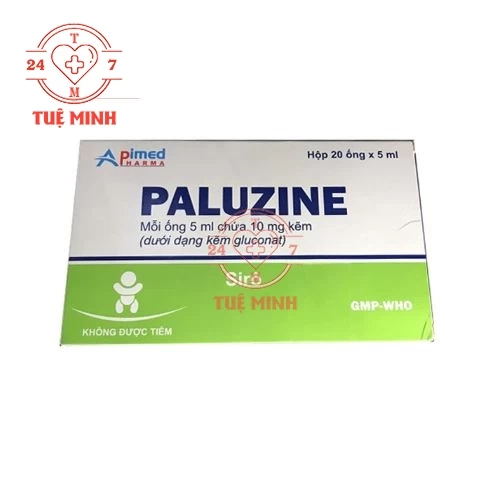 Paluzine 10mg/5ml Apimed (ống 5ml) - Phòng ngừa và điều trị thiếu kẽm