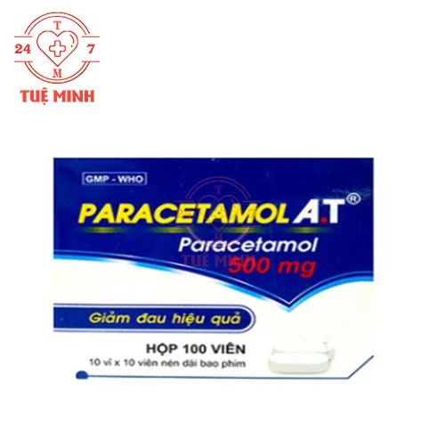 Paracetamol A.T 500mg - Thuốc giảm đau hạ sốt hiệu quả cao