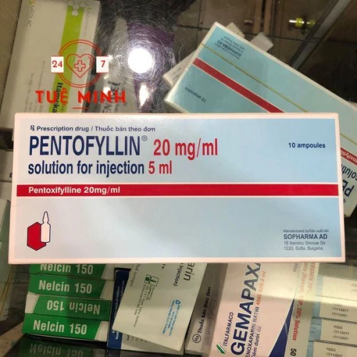 Pentofyllin 20mg/ml 5ml