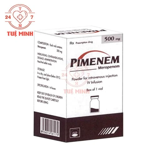 Pimenem 500mg Pymepharco - Thuốc điều trị nhiễm khuẩn