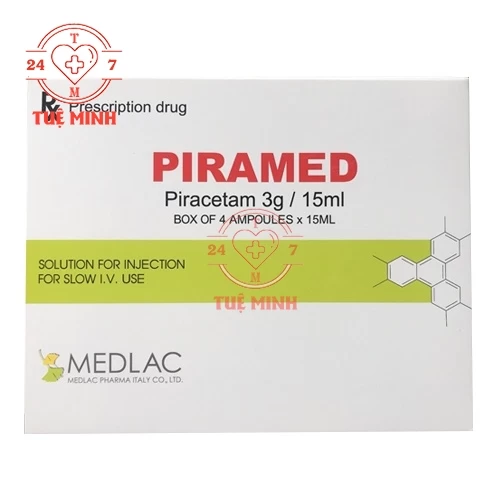 Piramed 3g/15ml Medlac - Thuốc điều trị suy giảm trí nhớ, đột quỵ hiệu quả