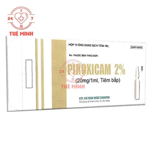 Piroxicam 2% 20mg/1ml Danapha - Thuốc điều trị viêm xương khớp