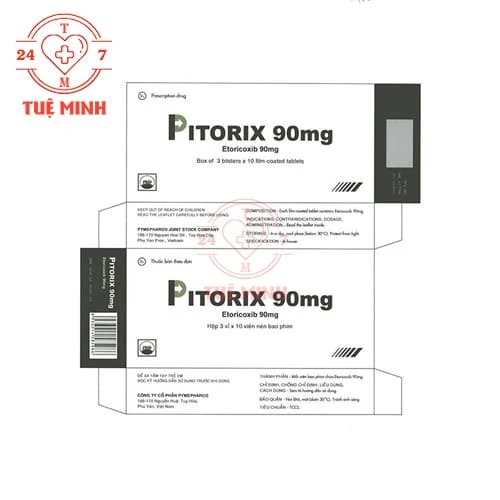 Pitorix 90mg Pymepharco - Thuốc điều trị bệnh viêm xương khớp