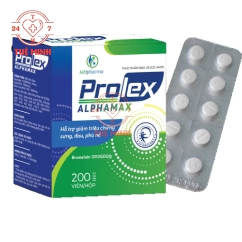 Prolex Alphamax - VIên uống giảm sưng tấy, phù nề của DP Phương Đông