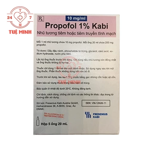 Propofol 1% kabi - 20ml
