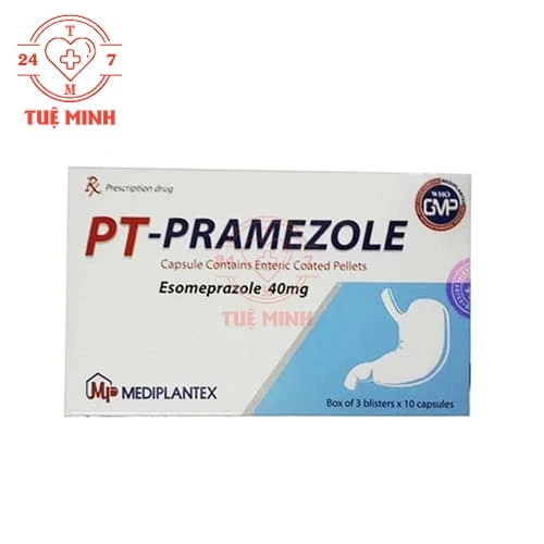 PT-Pramezole 40mg Mediplantex - Thuốc điều trị trào ngược dạ dày - thực quản