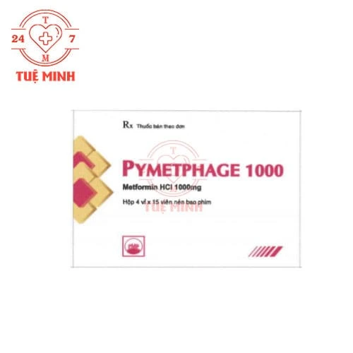 Pymetphage 1000 Pymepharco - Thuốc điều trị đái tháo đường tuýp 2