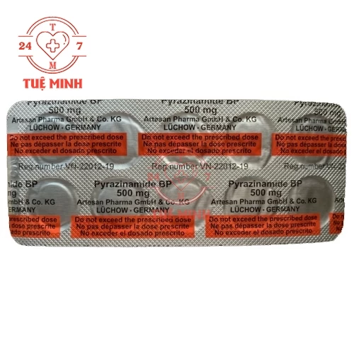 Pyrazinamide 500mg Artesan - Thuốc điều trị bệnh lao phổi và ngoài phổi