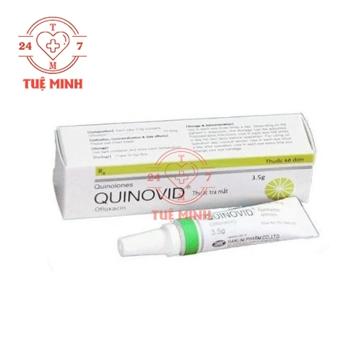 Quinovid mỡ (ointment) 3.5g