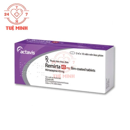 Remirta 45mg Actavis - Thuốc điều trị chứng trầm cảm hiệu quả