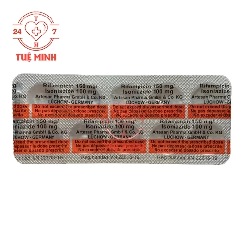 Rifampicin 150/ Isoniazide 100 - Thuốc điều trị bệnh lao hiệu quả