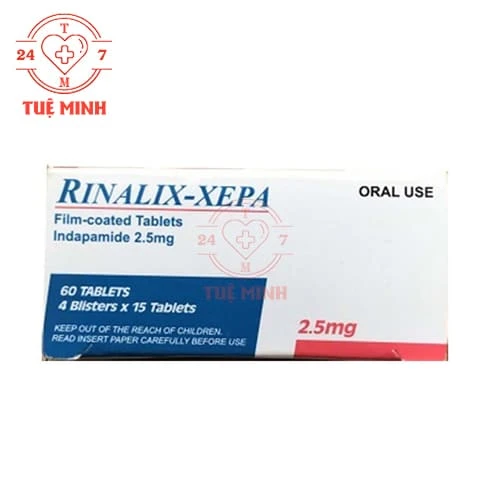 Rinalix-Xepa 2,5mg - Thuốc điều trị tăng huyết áp