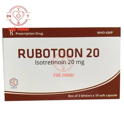 Rubotoon 20 - Isotretinoin 20mg Hóa Dược