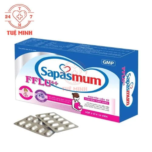 SAPASMUM FFLU++ - Viên uống hỗ trợ giảm ho, bổ phế, đau đầu hiệu quả