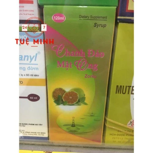 Siro chanh đào - mật ong zorko